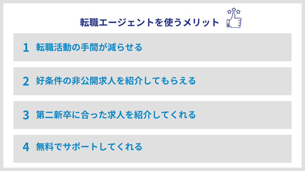 転職エージェントを利用するメリット