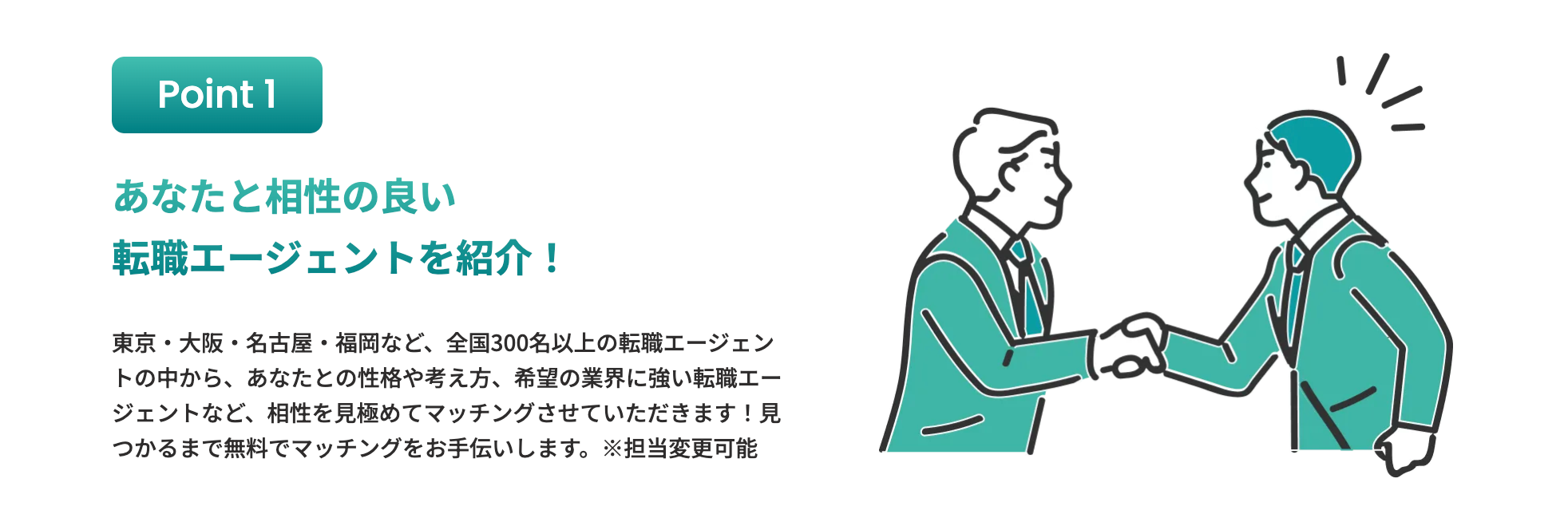 300人以上のエージェントの中から、あなたに最適な相手をマッチング