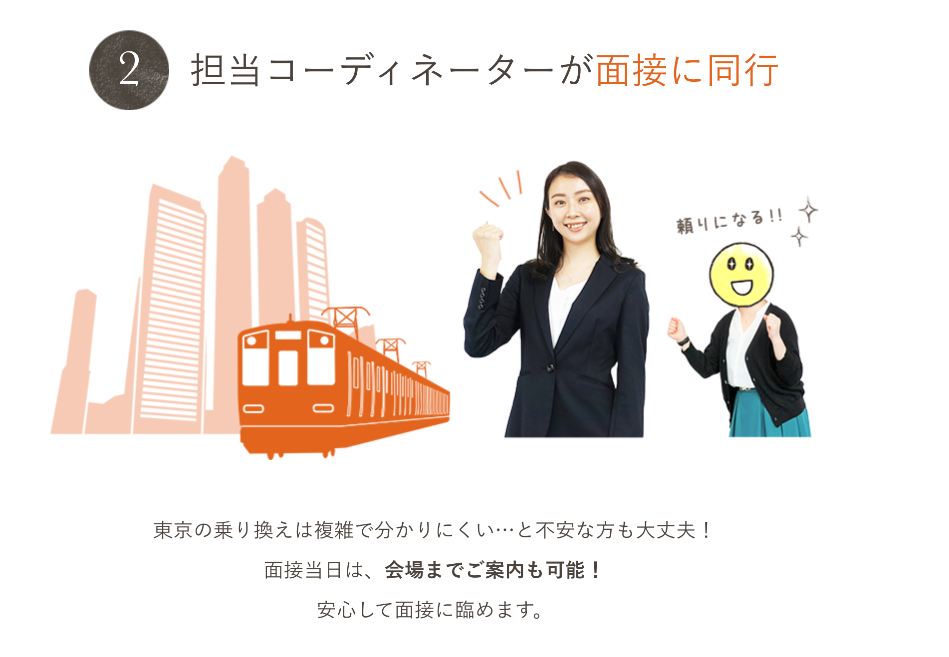 保育メトロ　担当コーディネーターが面接に同行